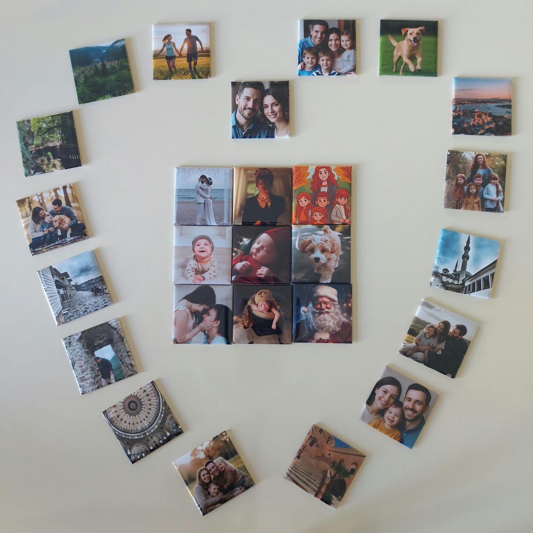 Custom Photo Magnets: Personalized Fridge Gift, 2x2" - Etsy
