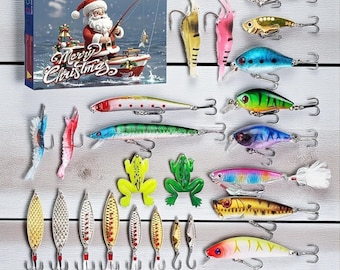 Fishing Lure Advent Calendar: Angler Christmas Gift Box