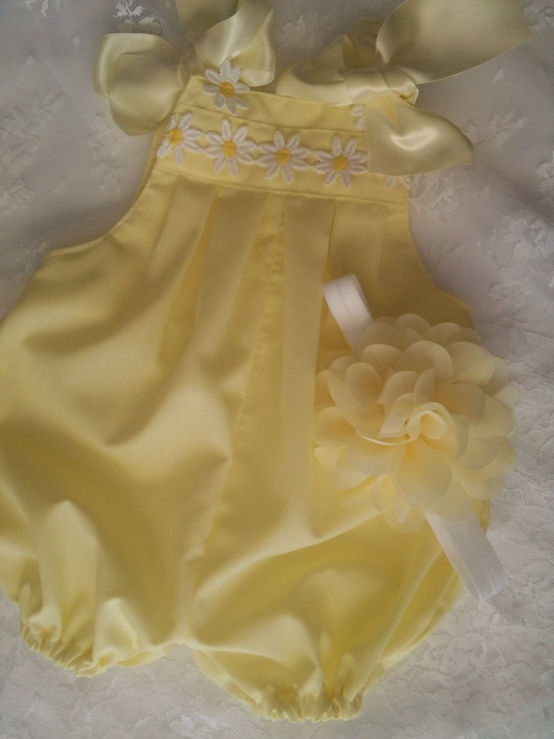 Coming Home Outfit Baby Girls/' Yellow Bubble Romper