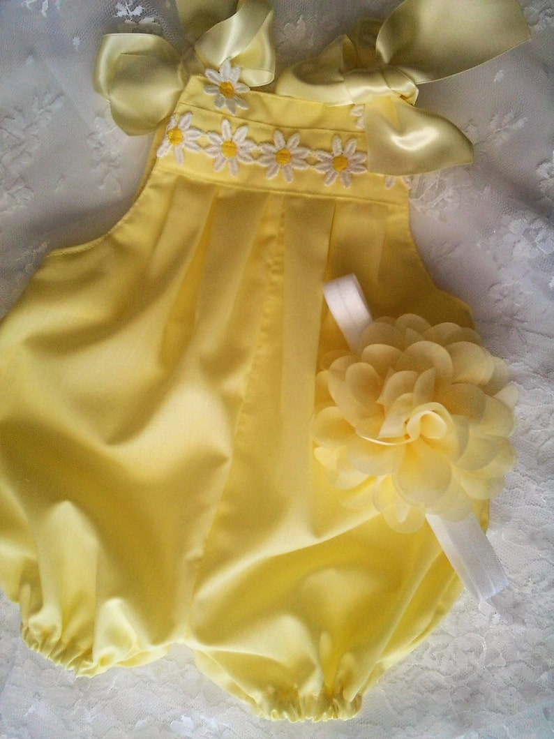 Coming Home Outfit Baby Girls/' Yellow Bubble Romper