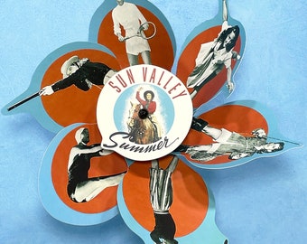 Sun Valley Summer Pinwheel Wind Spinner Whirligig Windmill Fan Twirly
