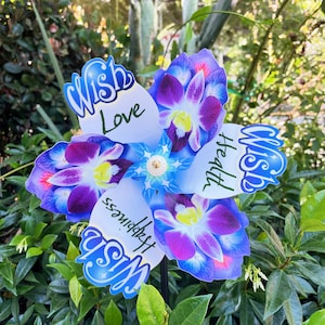 Wishing Pinwheel Wind Spinner Whirligig Windmill Fan