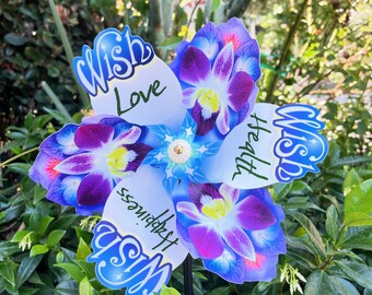 Wishing Pinwheel Wind Spinner Whirligig Windmill Fan
