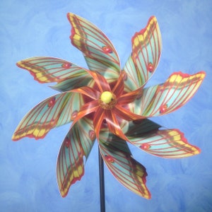 Spanish Moon Moth Pinwheel Spinner Whirligig Windmill