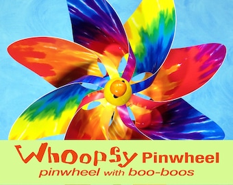 Whoopsy Rainbow Tie Dye Pinwheel