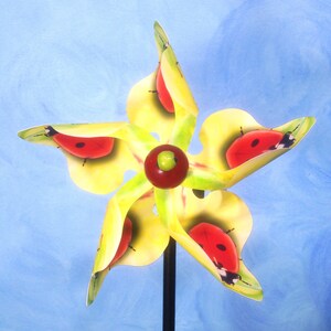 Ladybug Pinwheel Wind Spinner Whirligig Windmill Fan