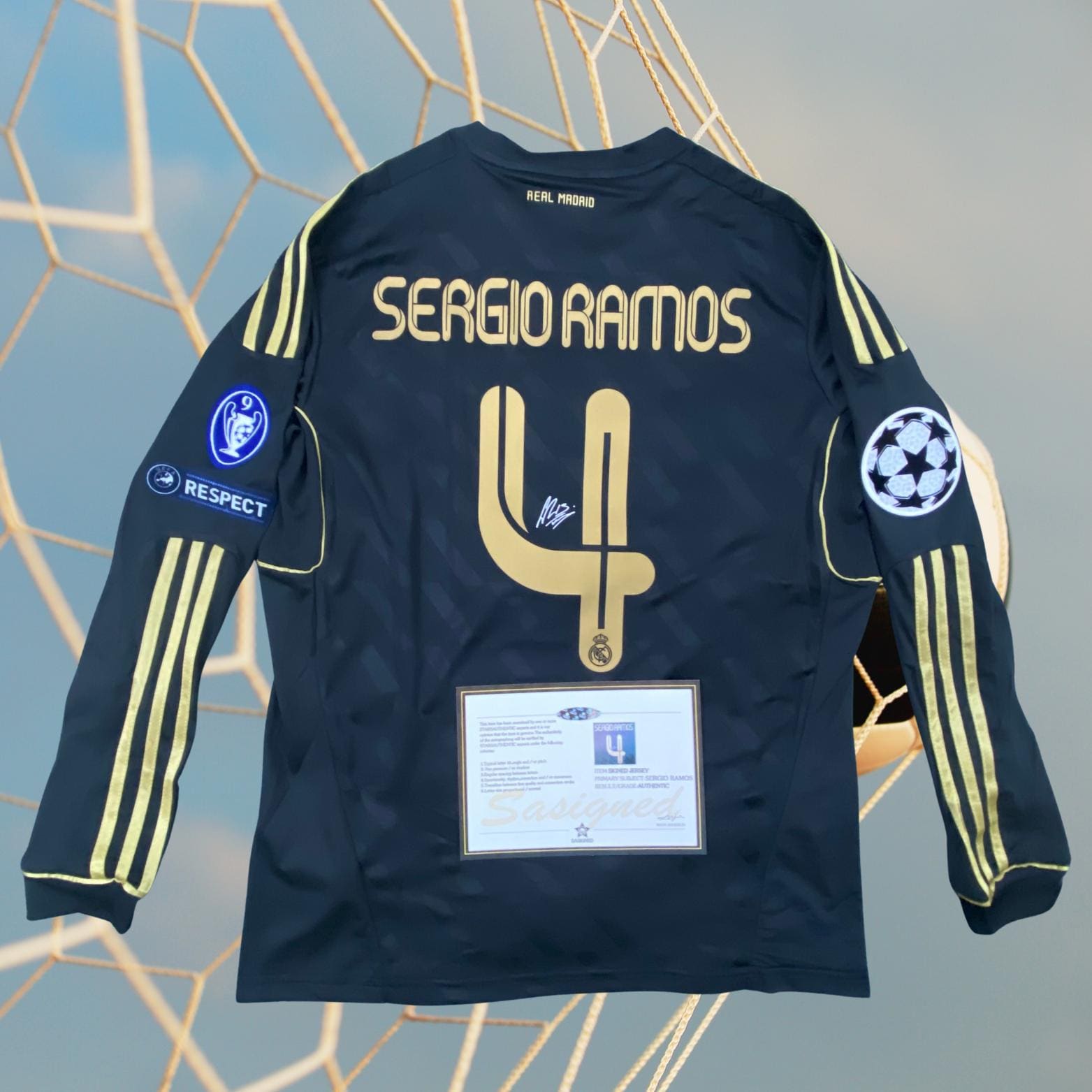 Madrid 2011 Sergio Ramos Maglia Milan Soccer Maglia Real 2011 Real