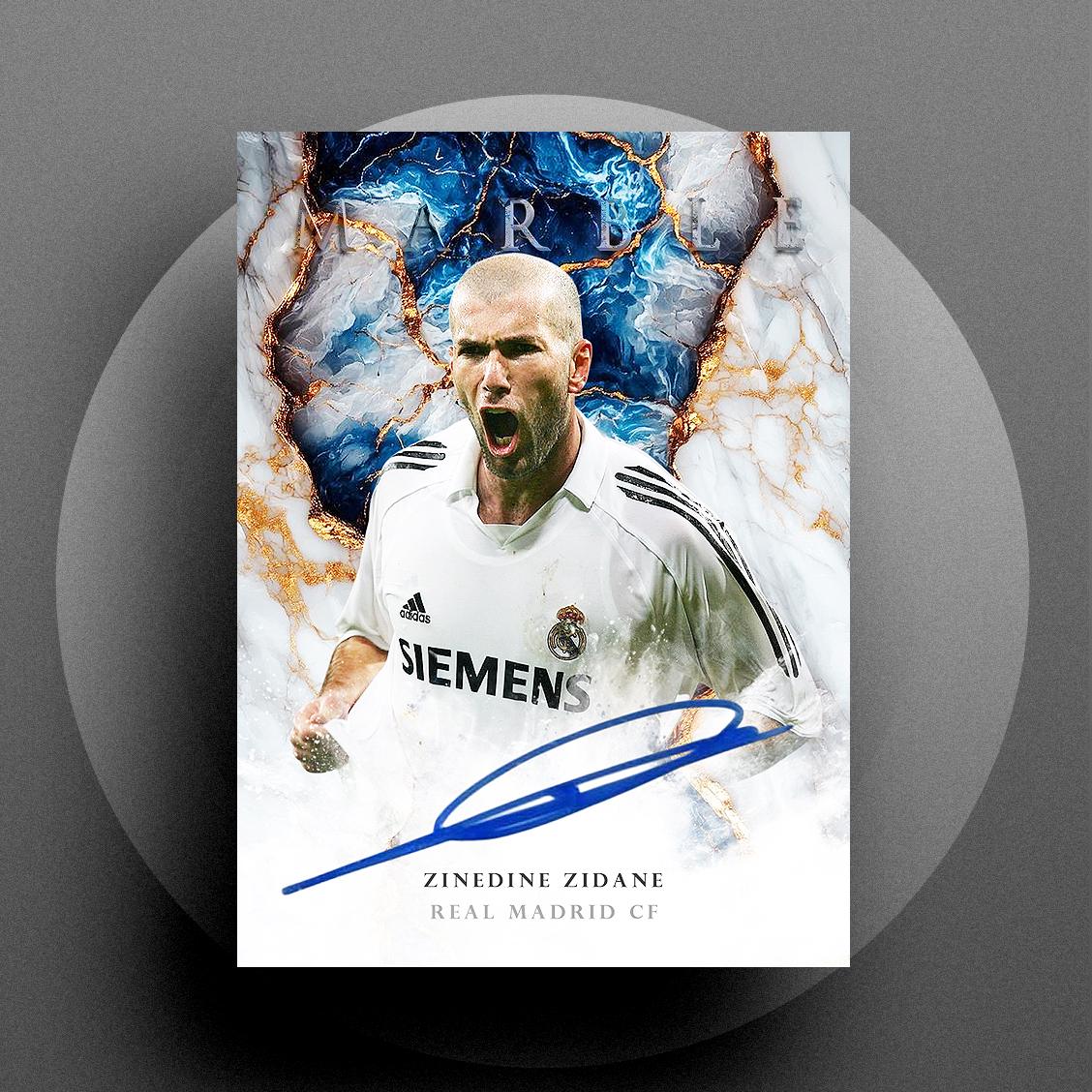 Marble 2025 Zinedine Zidane Real Madrid CF Digital Autograph RP