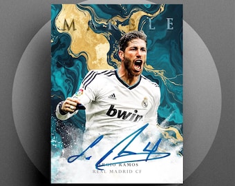Marble 2025 Sergio Ramos Real Madrid CF Digital Autograph RP Soccer Football Card