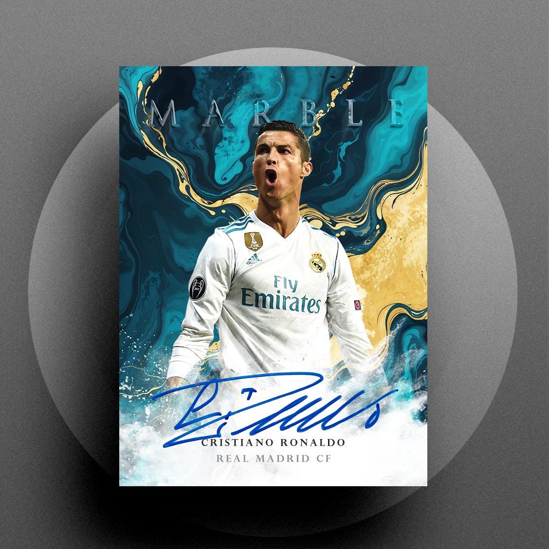Marble 2025 Cristiano Ronaldo Digital Autograph RP Soccer Football