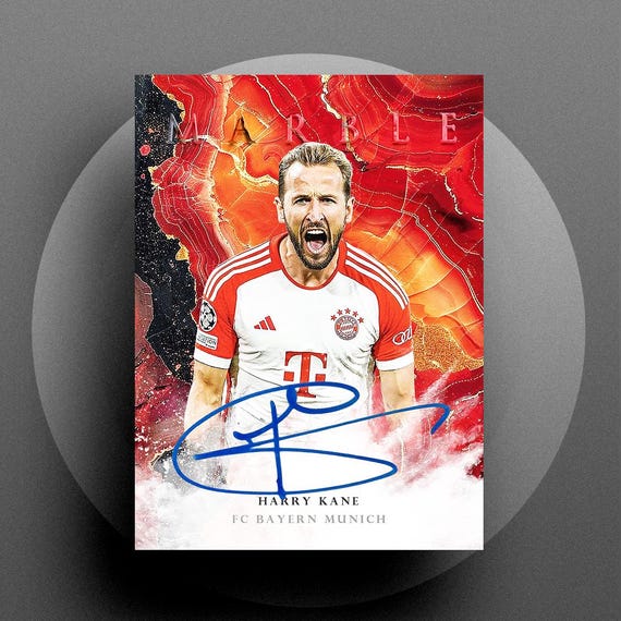 Marble 2025 Harry Kane Digital Autograph RP Soccer Football Card