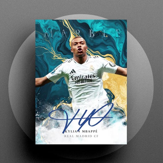Marble 2025 Kylian Mbappe Real Madrid CF Digital Autograph RP