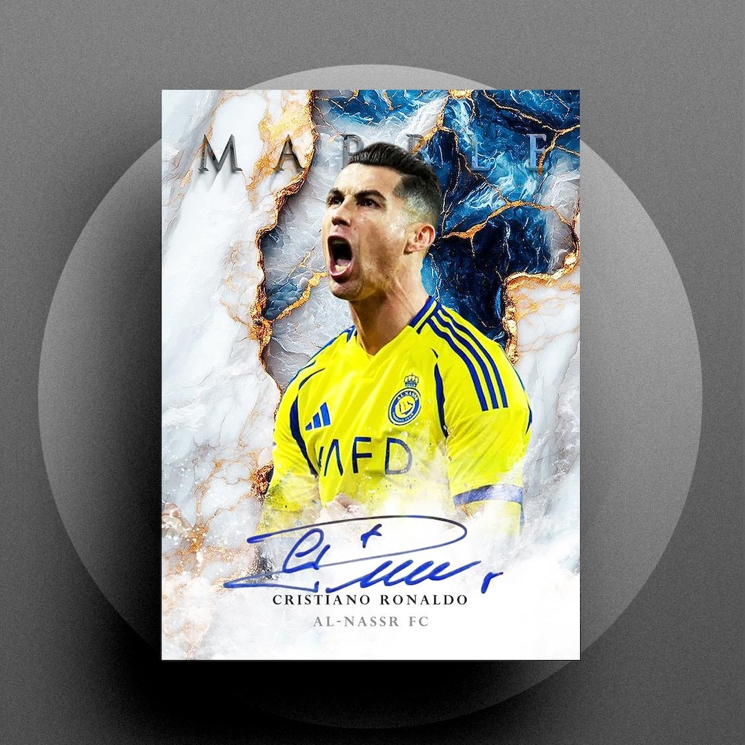 Marble 2025 Ronaldo Al Nassr Digital Autograph RP Soccer Football