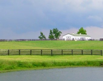 Barn on Bluegrass Farm, Bourbon County, Kentucky--8 x10 fine art photo, signed