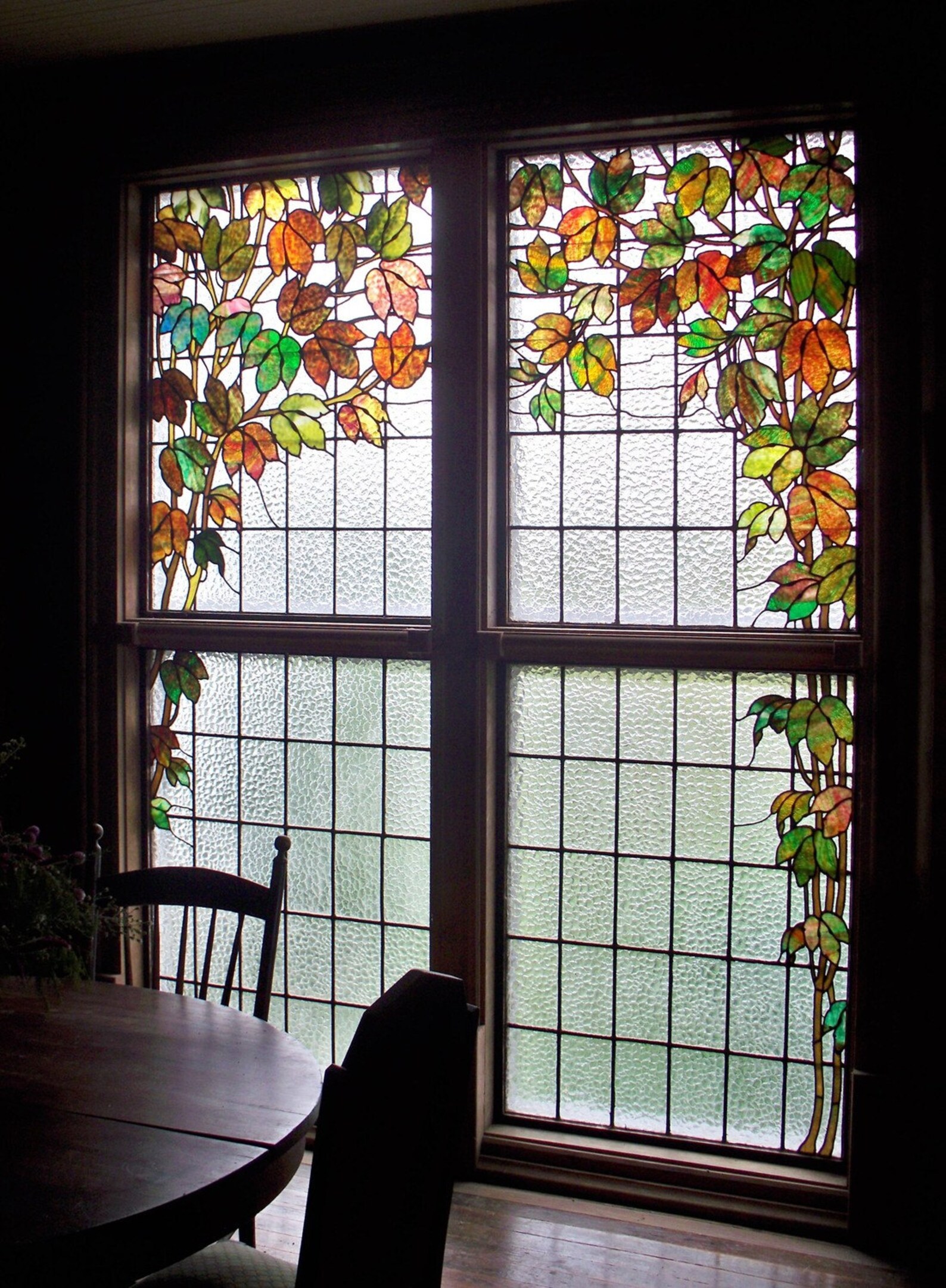 Stained Glass Window, Kentucky Farmhouse, 8 X 10 Fine Art Photo, Signed