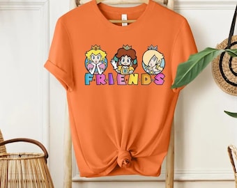 Peach Daisy Rosalina Shirt, Mario Princess Friends Tee, Nintendo Girls Tshirt, Mario Bros Princess Shirt, Cute Nintendo Princess Tee