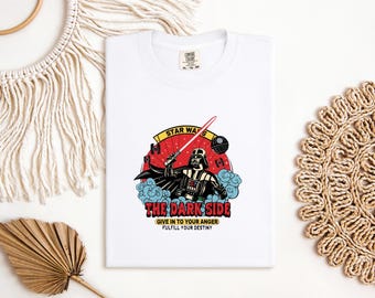 Star Wars T Shirt, Darth Vader Shirt, The Dark Side Tee, Retro Sith Graphic Tee, Vintage Comfort Colors Shirt, Disney Trip Top