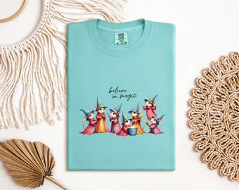 Believe In Magic Shirt, Mickey Sorcerer Mice Tee, Disney Fantasia T-shirt, Comfort Colors Wizard Tee, Whimsical Magic Kingdom Tee