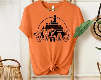 Vintage Mickey Friends T Shirt, Mickey Castle Shirt, Unisex Tee, Mickey And Friends Shirt, Disney Shirts, Disney Trip Shirt, Castle Shirt