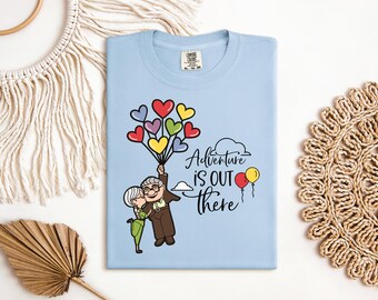 Disney Up Shirt, Carl and Ellie Tee, Adventure is Out There, Comfort Colors Shirt, Disney Couple Gift