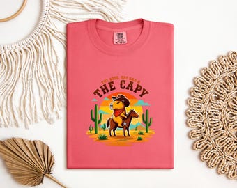 Funny Capybara Shirt, Cowboy Capybara Tee, The Good The Bad, Western Capy Graphic, Meme Animal Tee