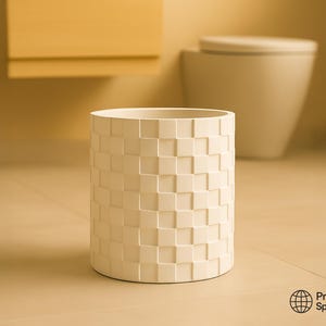 Minimalist Toilet Brush Holder – Modern 3D Printed Bathroom Organizer