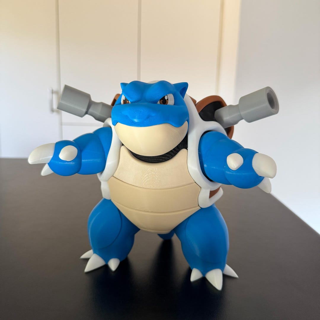 Blastoise Inspired Figure • Large 3D Printed Collector Statue - Etsy