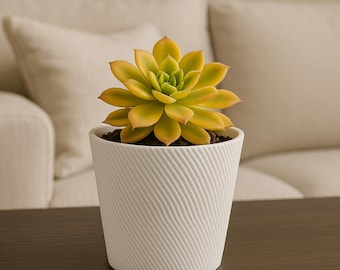 Modern Spiral Vase – Minimalist Home Décor – 3D Printed Vase – Made in Australia