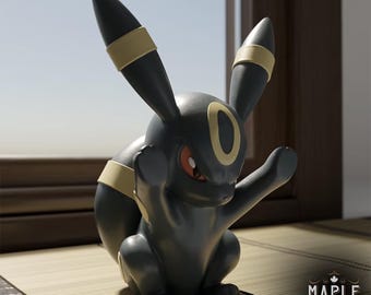 Umbreon inspired Window Decor | 3D Printed Gaming Room & Kids Bedroom Decoration