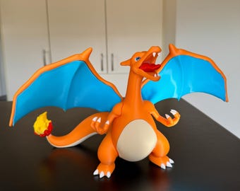 Charizard Evolution Set, 3D Printed Fire Pocket Monster Figures