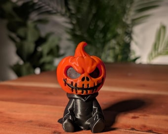 Halloween Pumpkin Figurine – 3D Printed Desk Toy – Aussie Spooky Home Décor
