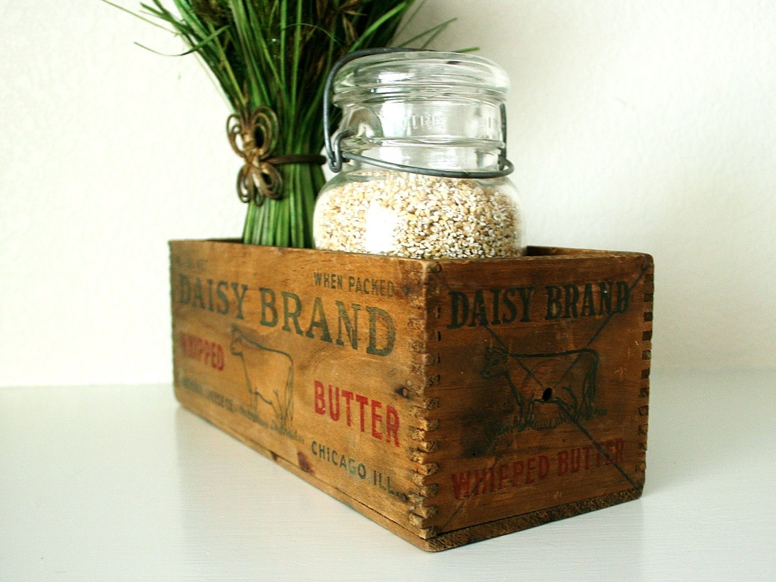 VINTAGE BUTTER BOX 5 lbs Daisy Brand Vintage Wooden Butter Etsy