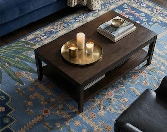 Anthropologie Exclusive Hand Tufted Wool Rug | Unique Handmade Soft Wool Pile Rug | Made to order rug | Hand Tufted Persian Inspired Design