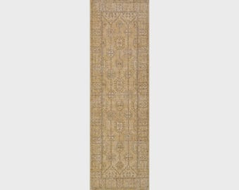 HandKnotted Premium Wool Oushak Design Runner | Living Room, Bedroom, Kitchen & Dining | Soft Underfoot | Luxury Hand-Knotted Runner Rug