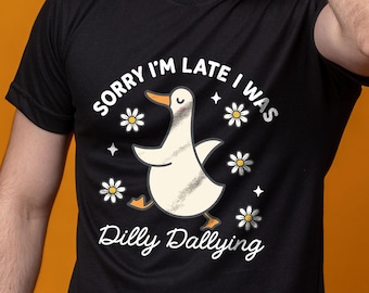 Sorry I'm late I was Dilly Dallying T-shirt - Sweatshirt - Cute Lamb Sheep Shirt -  Funny Mom Shirt - Cute Sheep Shirt - Funny Animal Shirt