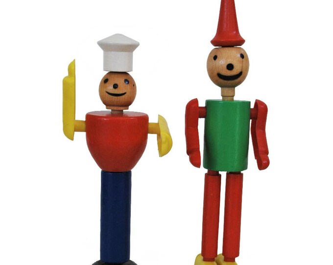 Vintage Wooden Toy / Creative Stacking Game / Wooden Playmates Etsy