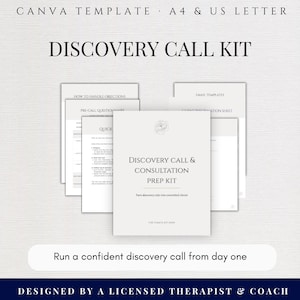 Coaching Discovery Call Kit – Klientenkät och agenda (Canva och PDF)