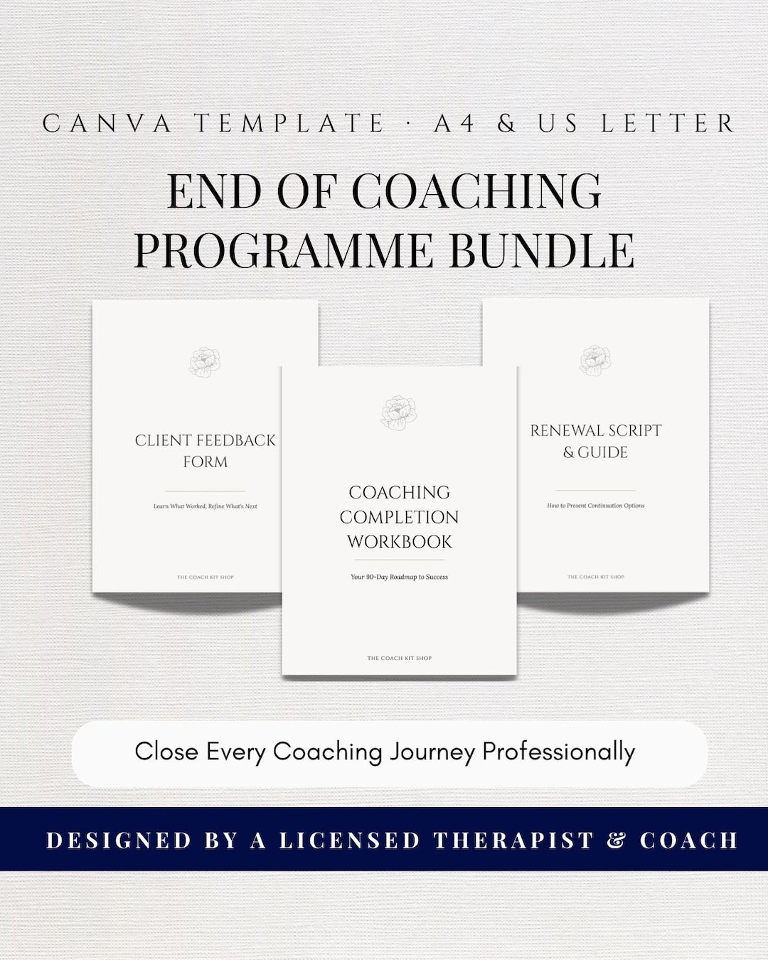 Coaching Programme Completion Bundle, End of Programme Workbook ...
