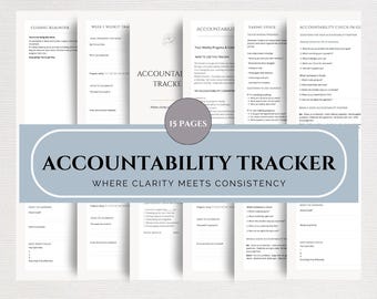 Accountability Tracker Coaching Client Progress Journal Life Coach Template Goal Setting Reflection Planner Coaching Bundle Add On
