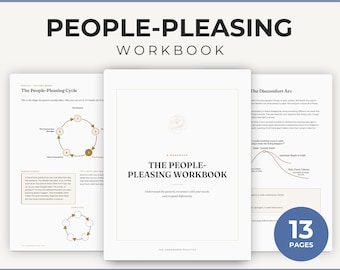 People Pleasing Worksheets | People Pleaser Workbook for Setting Boundaries, Assertiveness & Self Worth