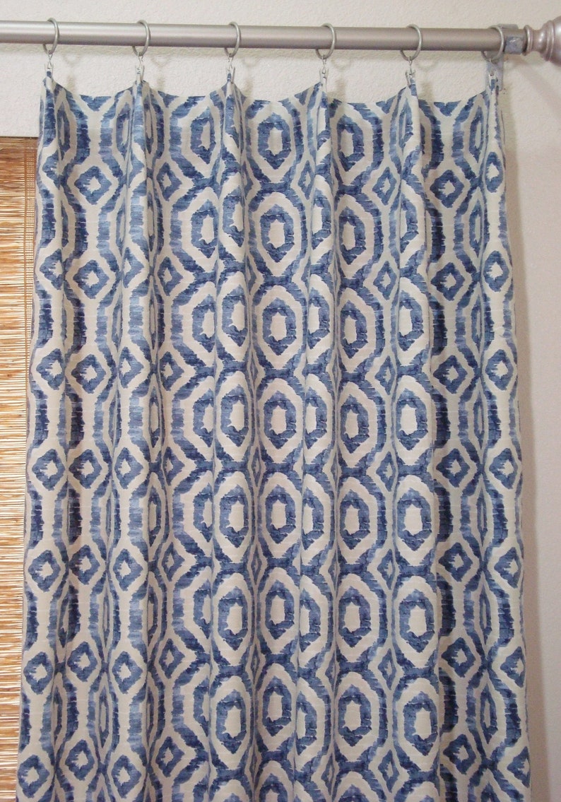 Custom Curtain Panels Batik Print 50x63 50x108 Etsy