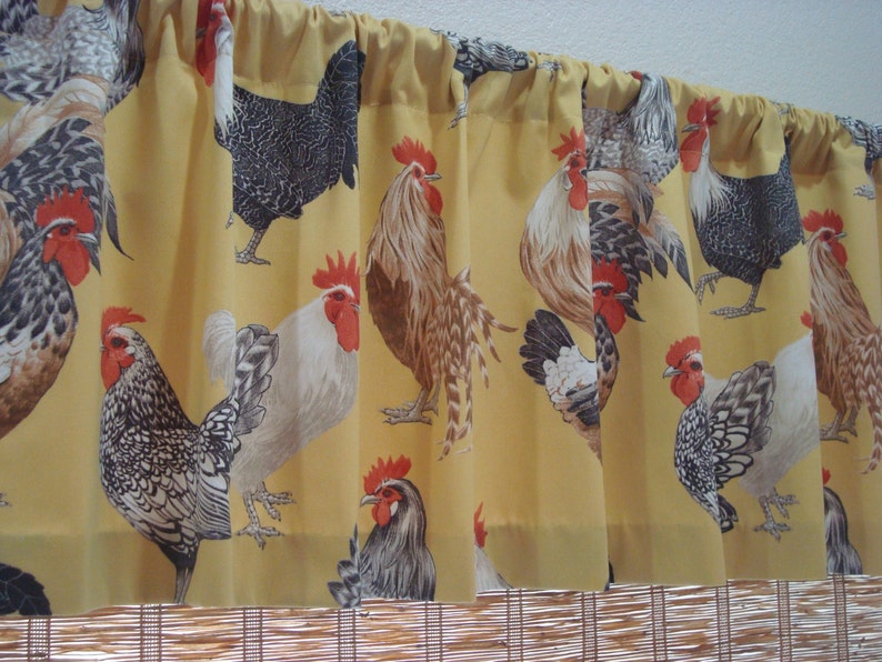 P Kaufmann Curtains Rooster Kitchen Curtain Valance