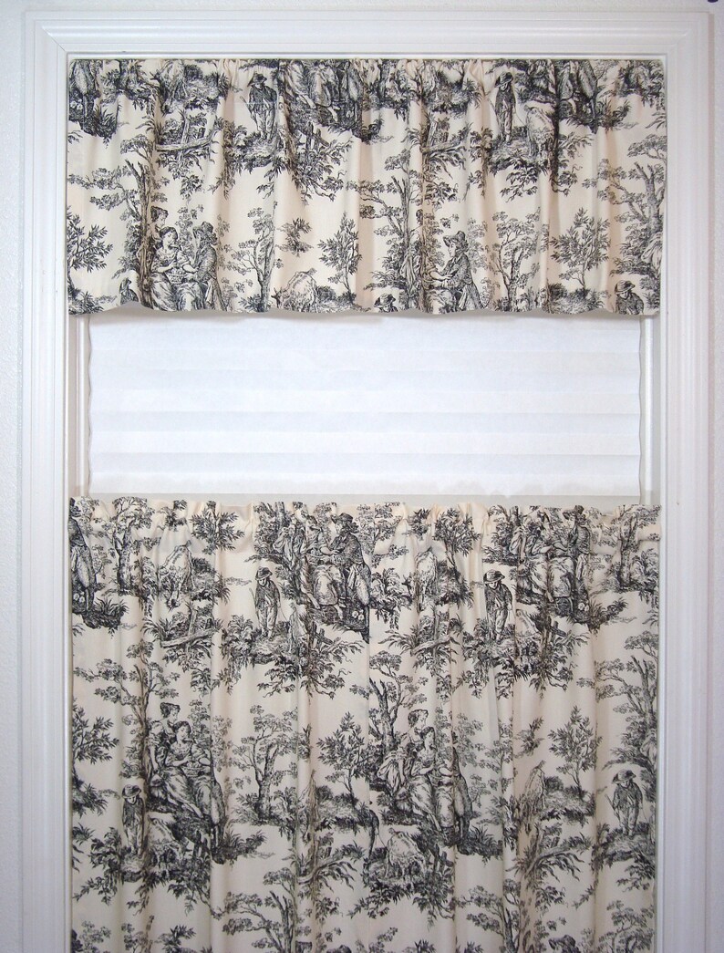 Toile Cafe Curtains Kitchen Curtain Set