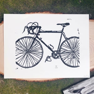 Bicycle Block Print
