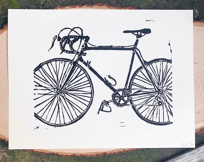Bicycle Block Print