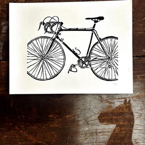 Bicycle Block Print