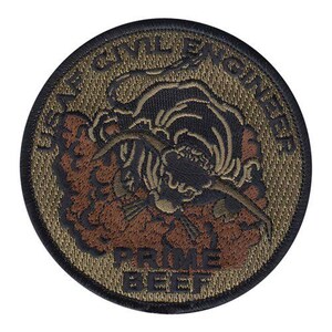 USAF Civil Engineer Prime Beef Embroidered Patch – Scorpion W2 Military Gear