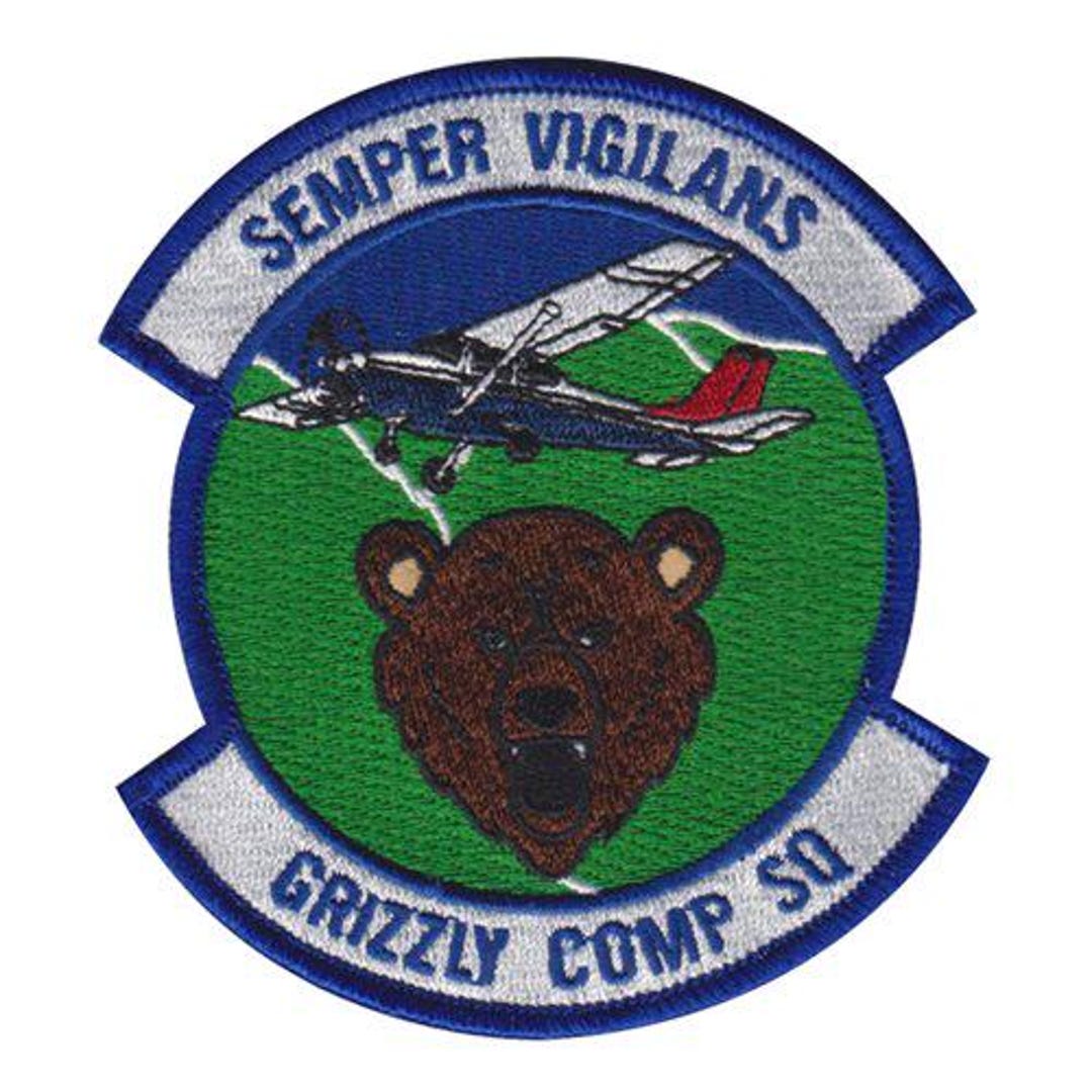 CAP Grizzly Composite Squadron Patch – Iron On/sew on Embroidered Badge ...