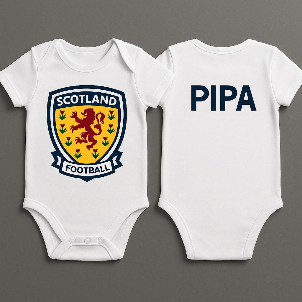 Scottish Football Baby Grows UK