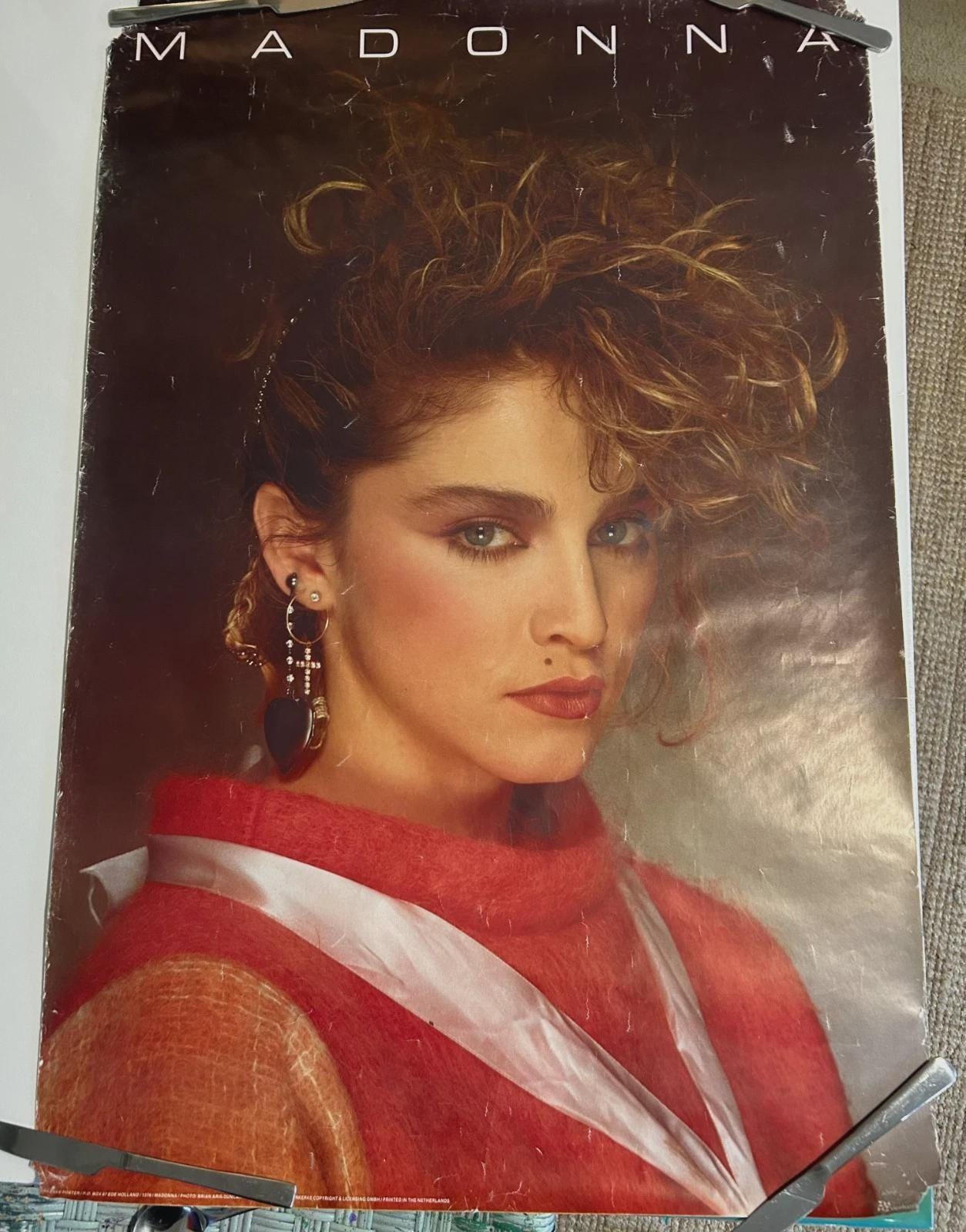 madonna Like a Virgin ポスター MADONNA Like A Virgin BANNER 2x2 Ft Fabric Poster Tapestry